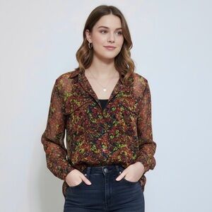 Free People floral blouse